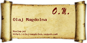 Olaj Magdolna névjegykártya
