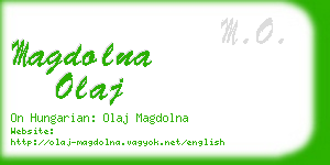 magdolna olaj business card